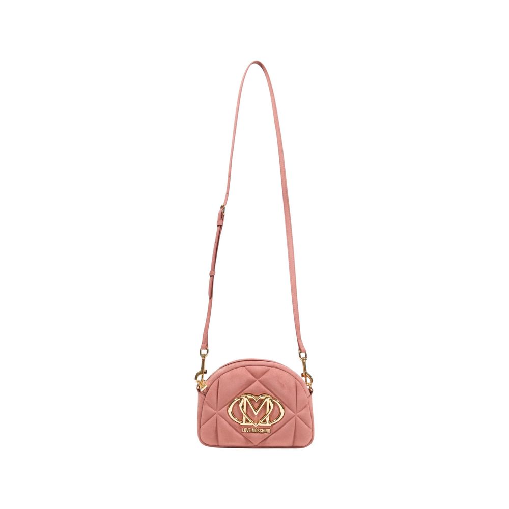 Small Suede Leather Quilted Handbag