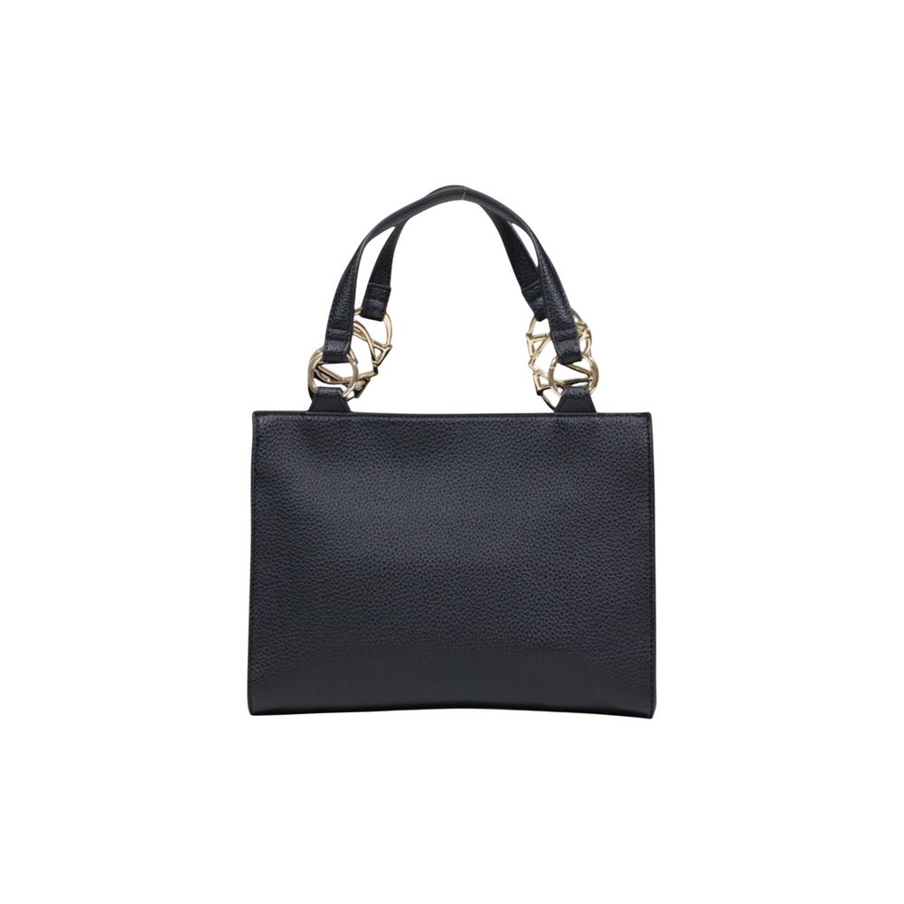 Medium Polyurethane Handbag With Geometric Gold-Tone Detail