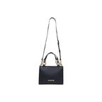 Medium Polyurethane Handbag With Geometric Gold-Tone Detail