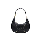 Black Polyurethane Small Shoulder Bag
