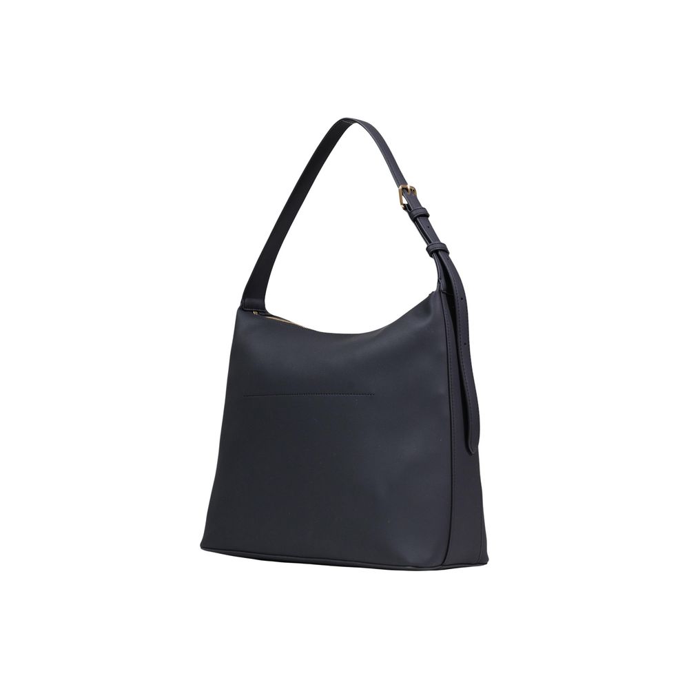 Large Black Polyurethane Handbag