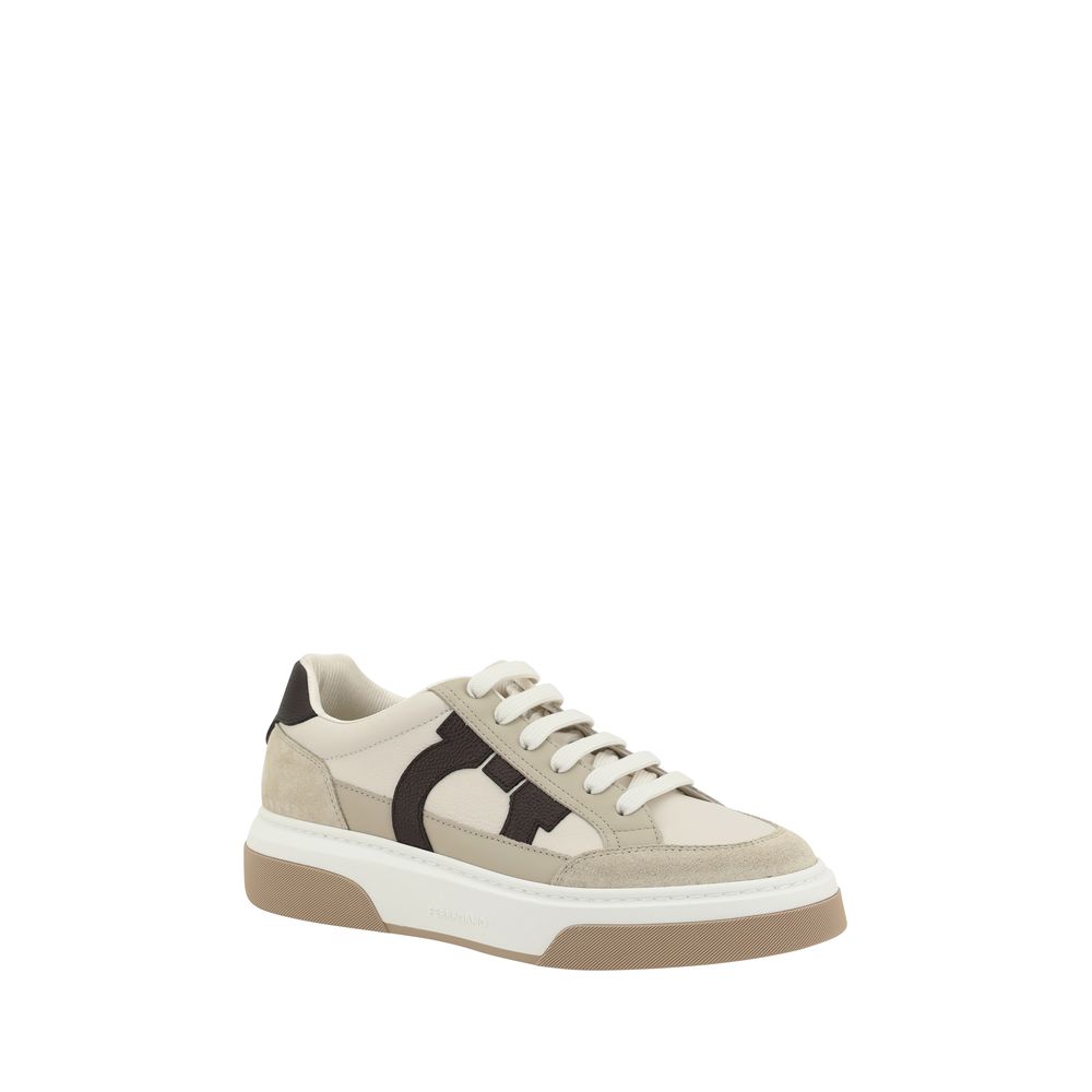 Multicolor Calf Leather Platform Sneakers