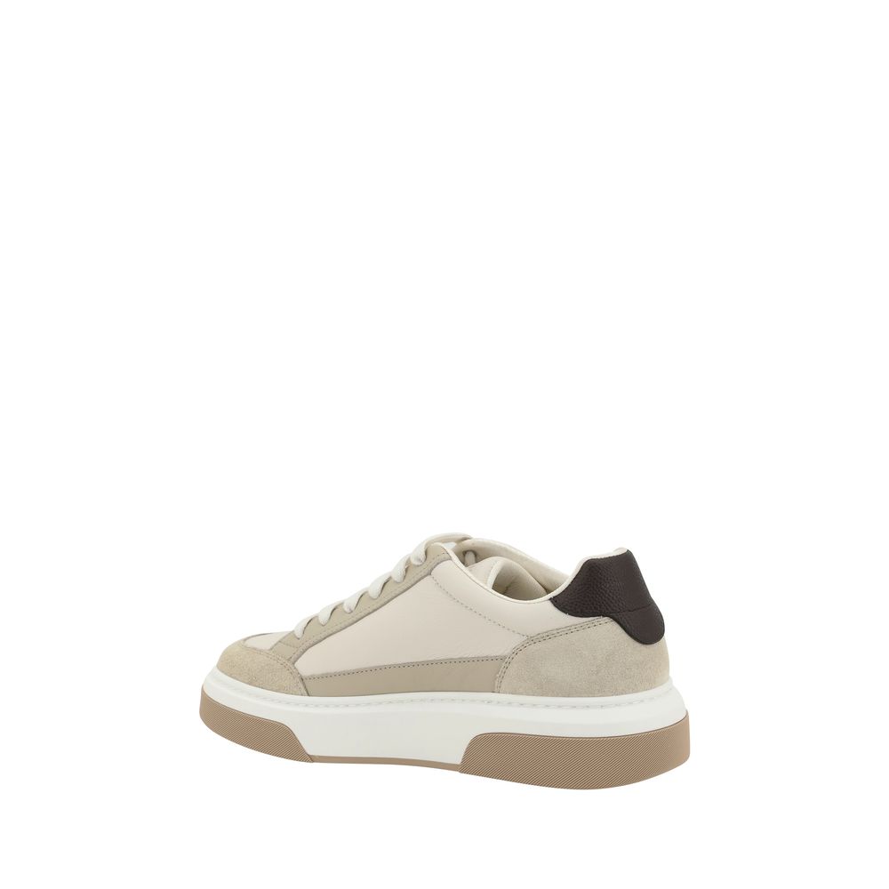 Multicolor Calf Leather Platform Sneakers
