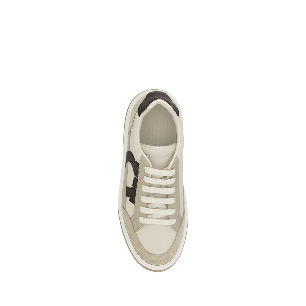Multicolor Calf Leather Platform Sneakers