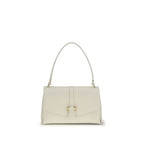 White Calf Leather Shoulder Bag