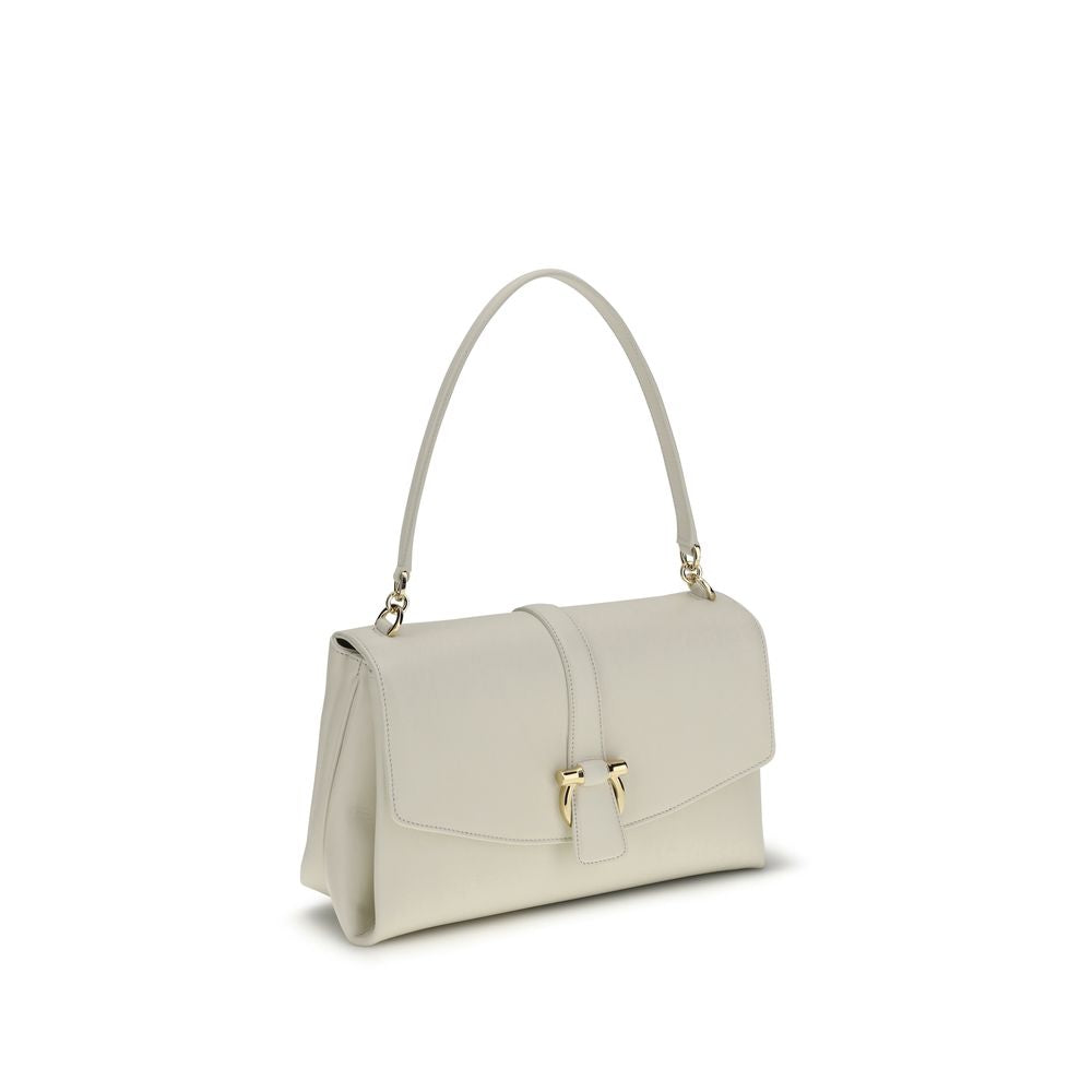 White Calf Leather Shoulder Bag