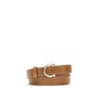 Beige Calfskin Gancini Belt