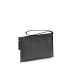 Mamma Baguette Clutch Bag In Black Calf Leather
