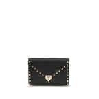 Mini Rockstud Shoulder Bag in Garnet Calfskin
