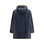 Blue Polyester Coat