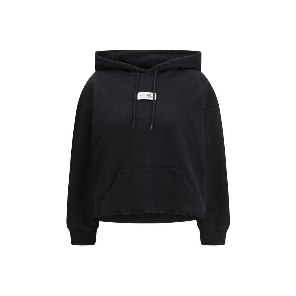 Black Cotton Hoodie
