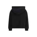 Black Cotton Hoodie