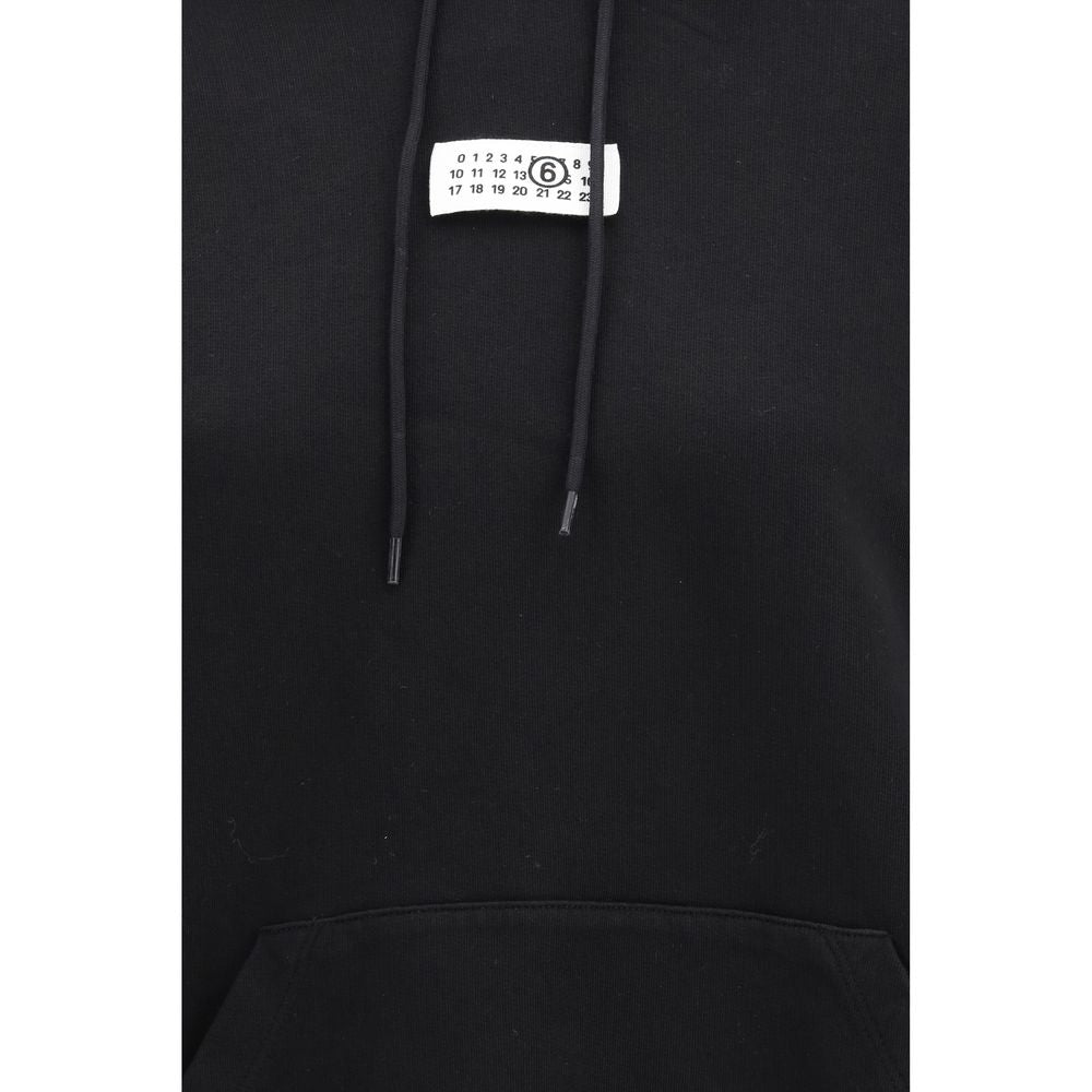 Black Cotton Hoodie