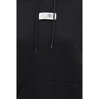 Black Cotton Hoodie