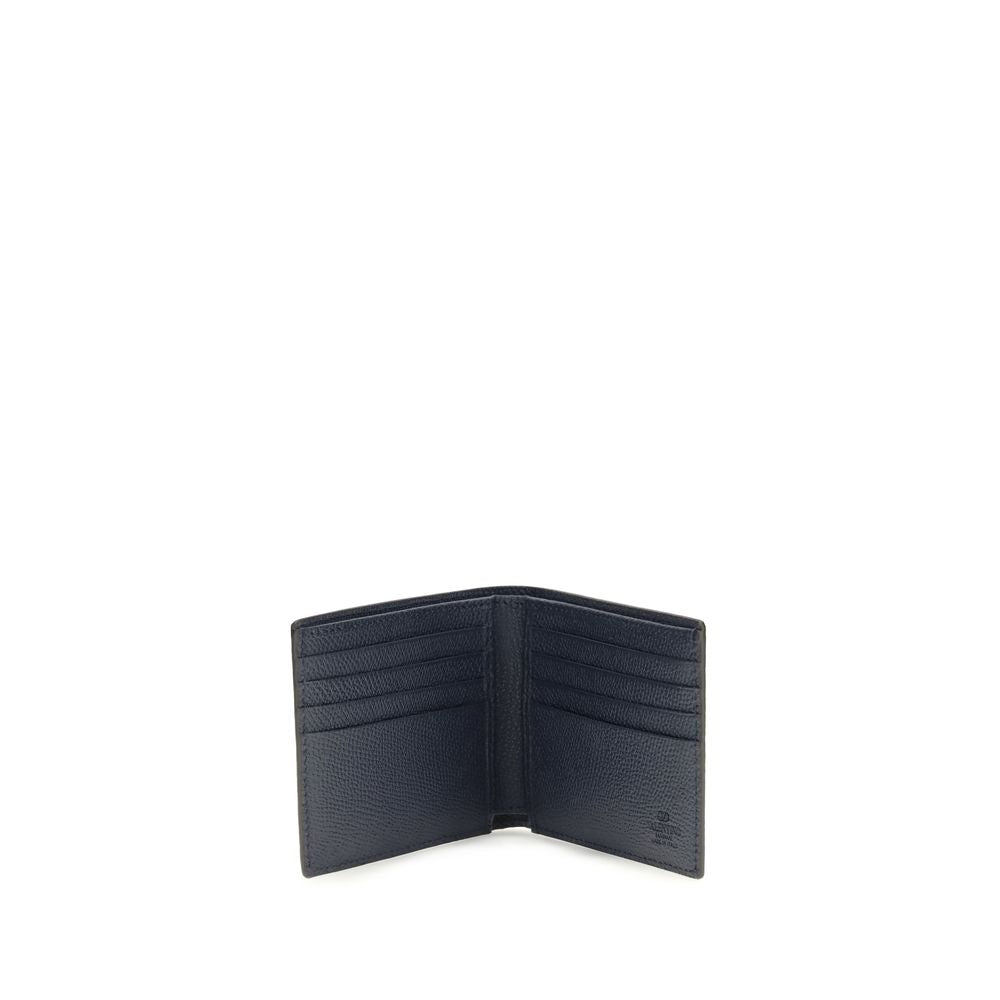 Grained Calf Leather VLogo Signature Wallet