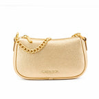 Gold Leather Carmela Shoulder Bag