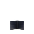 Gray Woven Calf Leather Wallet
