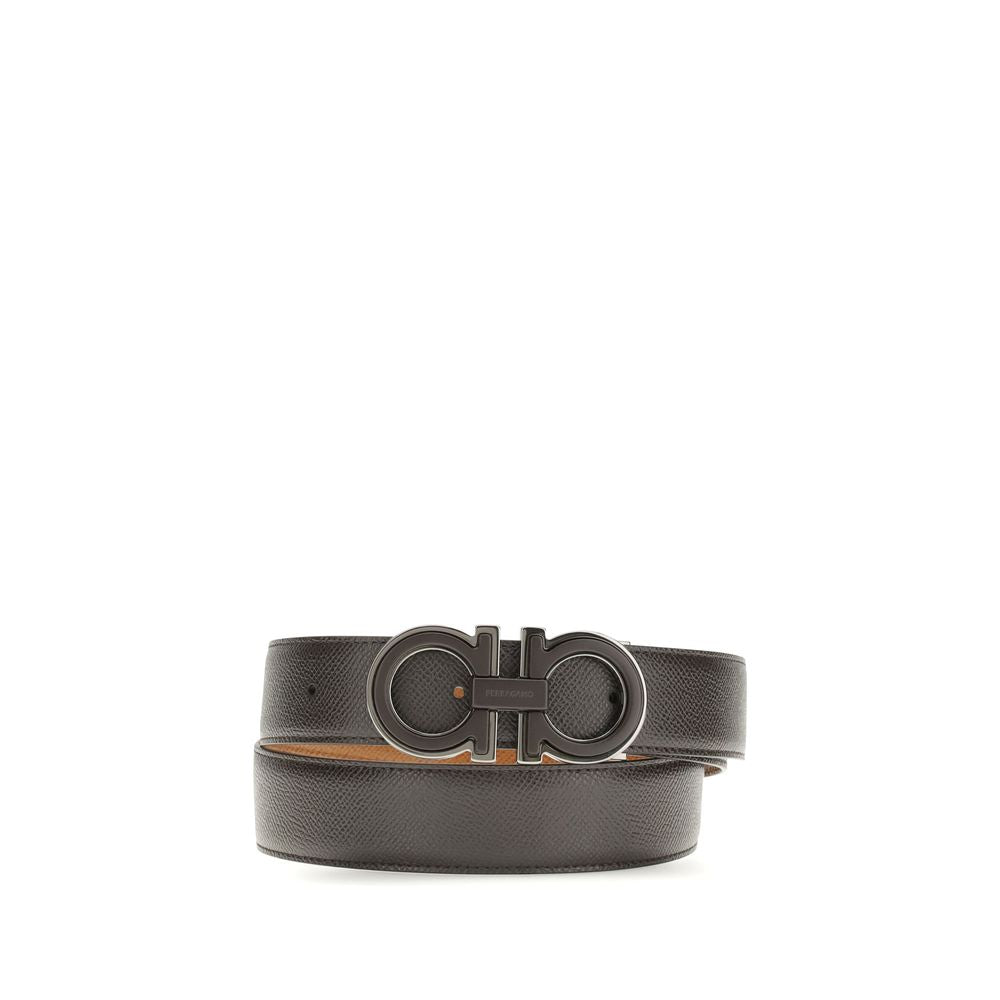 Reversible Gancini Calfskin Belt