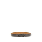 Reversible Gancini Calfskin Belt