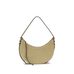 Beige Calf Leather Shoulder Bag