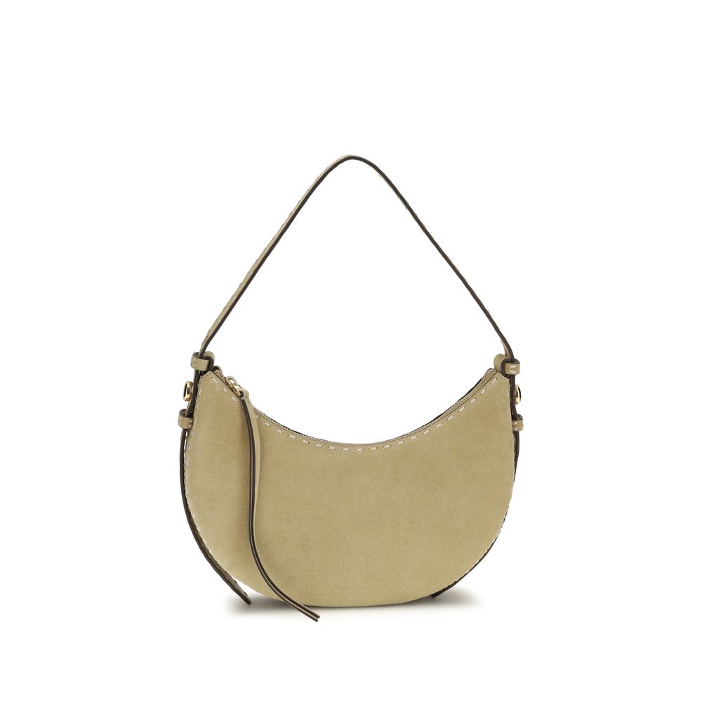 Beige Calf Leather Shoulder Bag