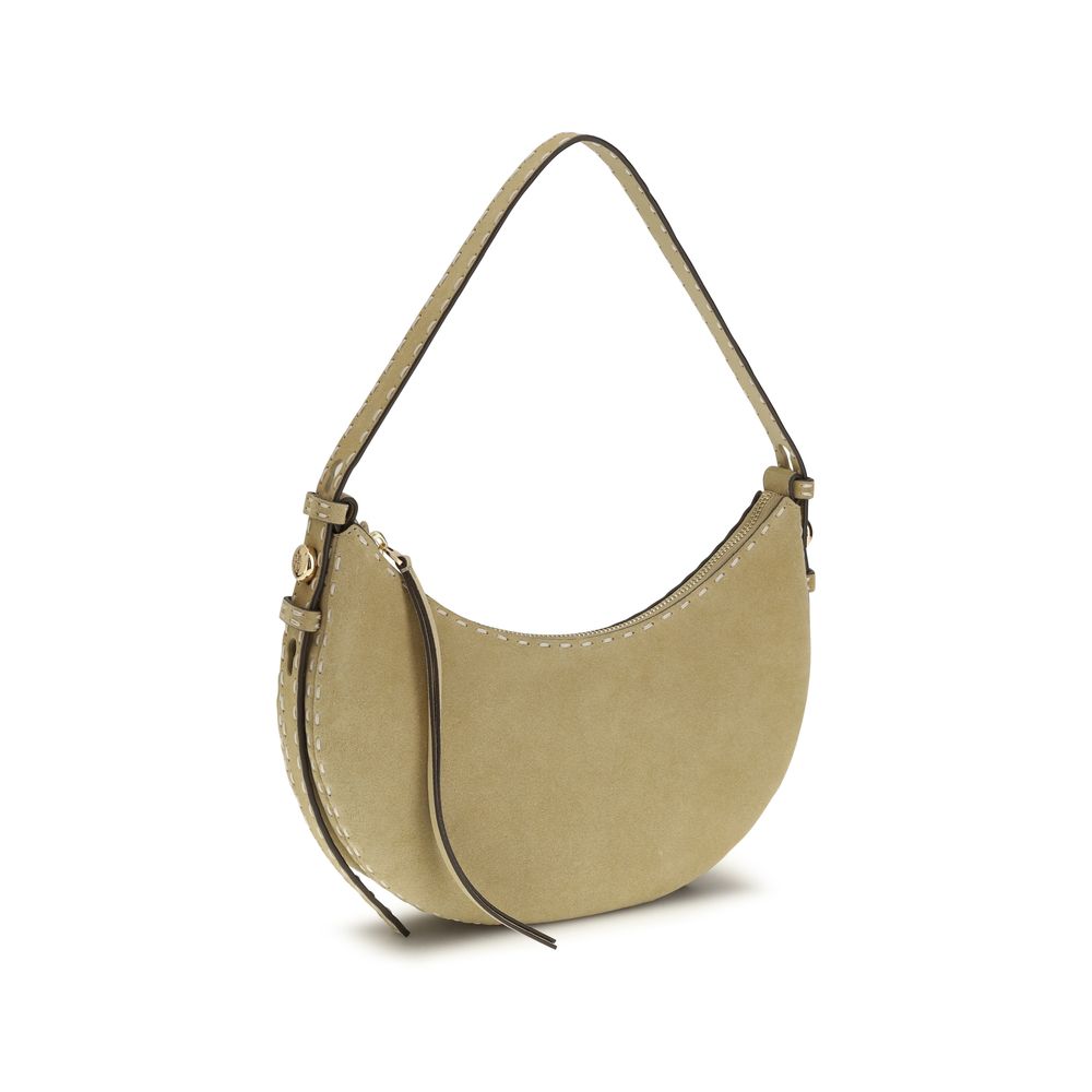 Beige Calf Leather Shoulder Bag