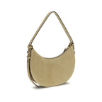 Beige Calf Leather Shoulder Bag