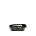 Reversible Gancini Calf Leather Belt
