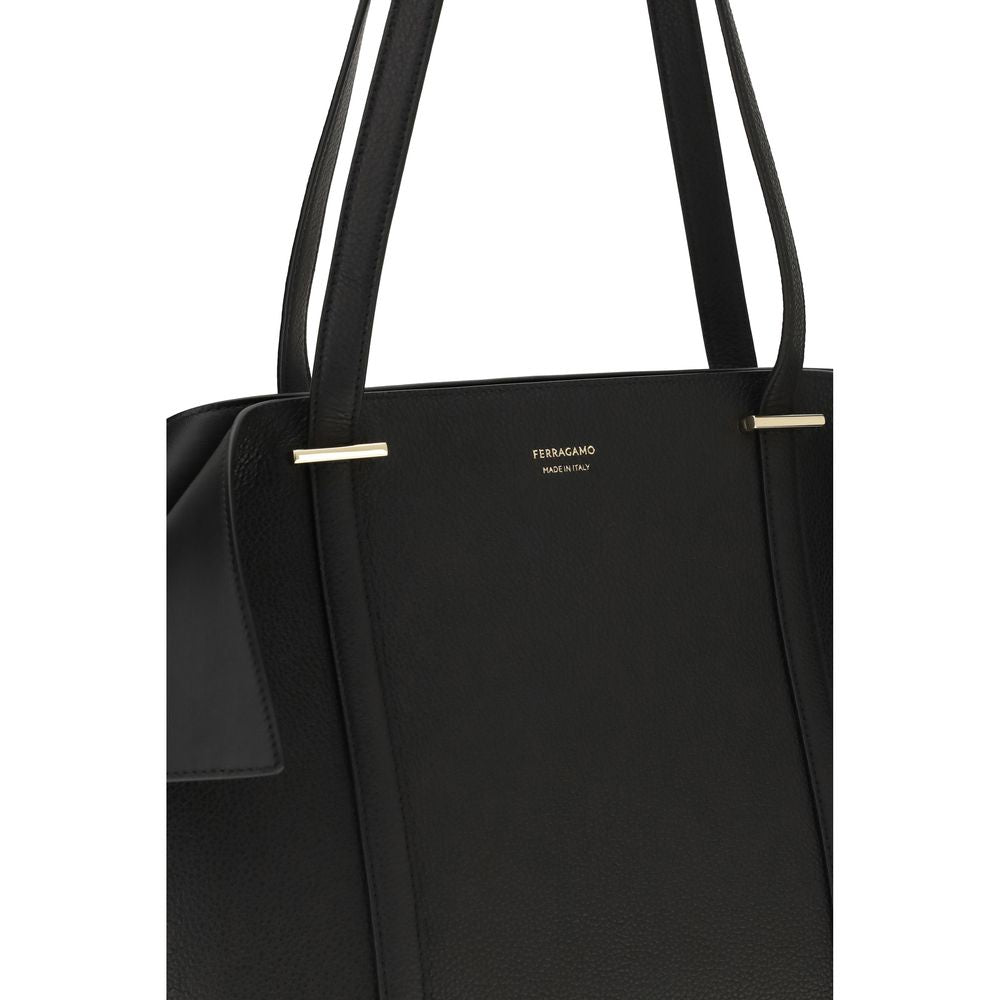 Gancini Leather Tote Bag