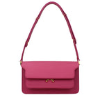 Fuchsia Leather Shoulder Bag
