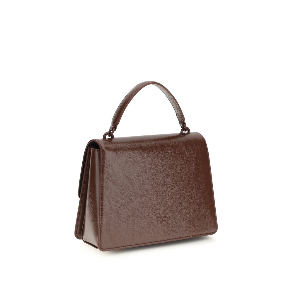 Shiny Lambskin Deconstructed Trapezoid Handbag