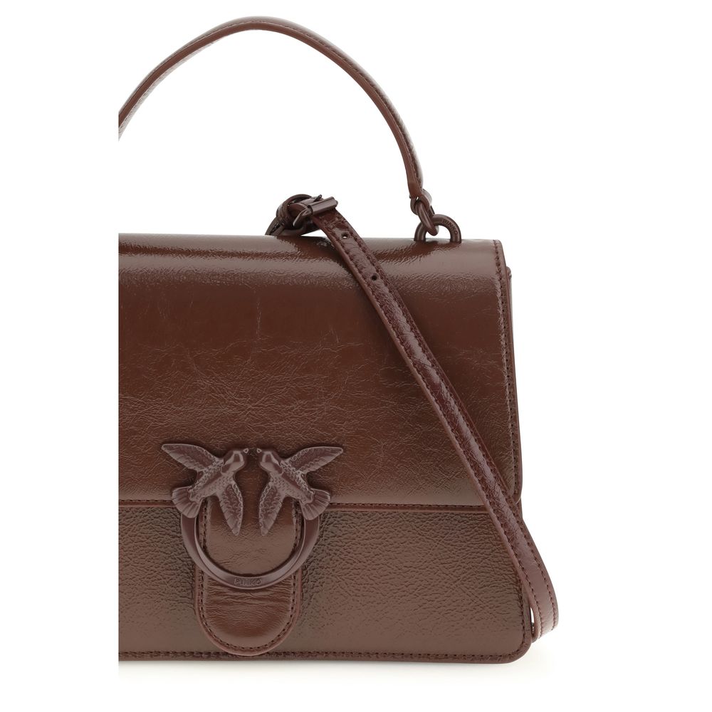 Shiny Lambskin Deconstructed Trapezoid Handbag