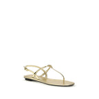 Patent Leather Flip-Flop Sandals
