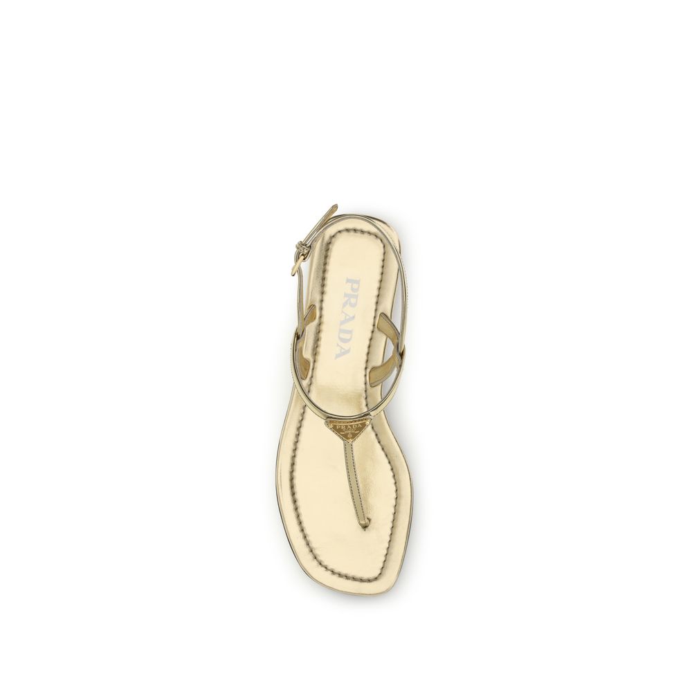 Patent Leather Flip-Flop Sandals