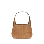 Small Alice Shoulder Bag In Beige Calf Leather