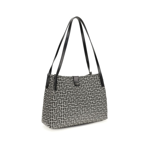 Jacquard Leather Tote