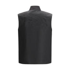 Brown Polyamide Sleveless Jacket
