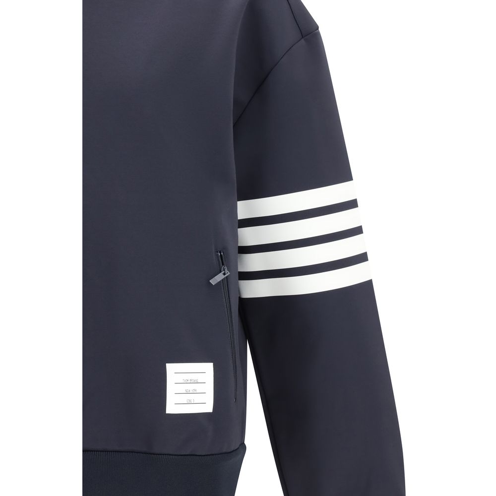Blue Viscose Bomber Jacket