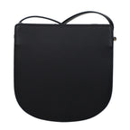 Geneve Medium Black Leather Crossbody Bag