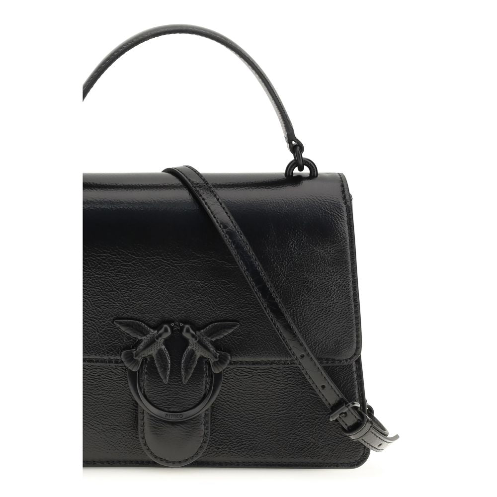 Love One Black Lambskin Handbag