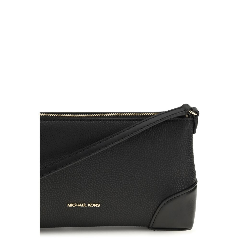 Black Calf Leather Murphy Shoulder Bag