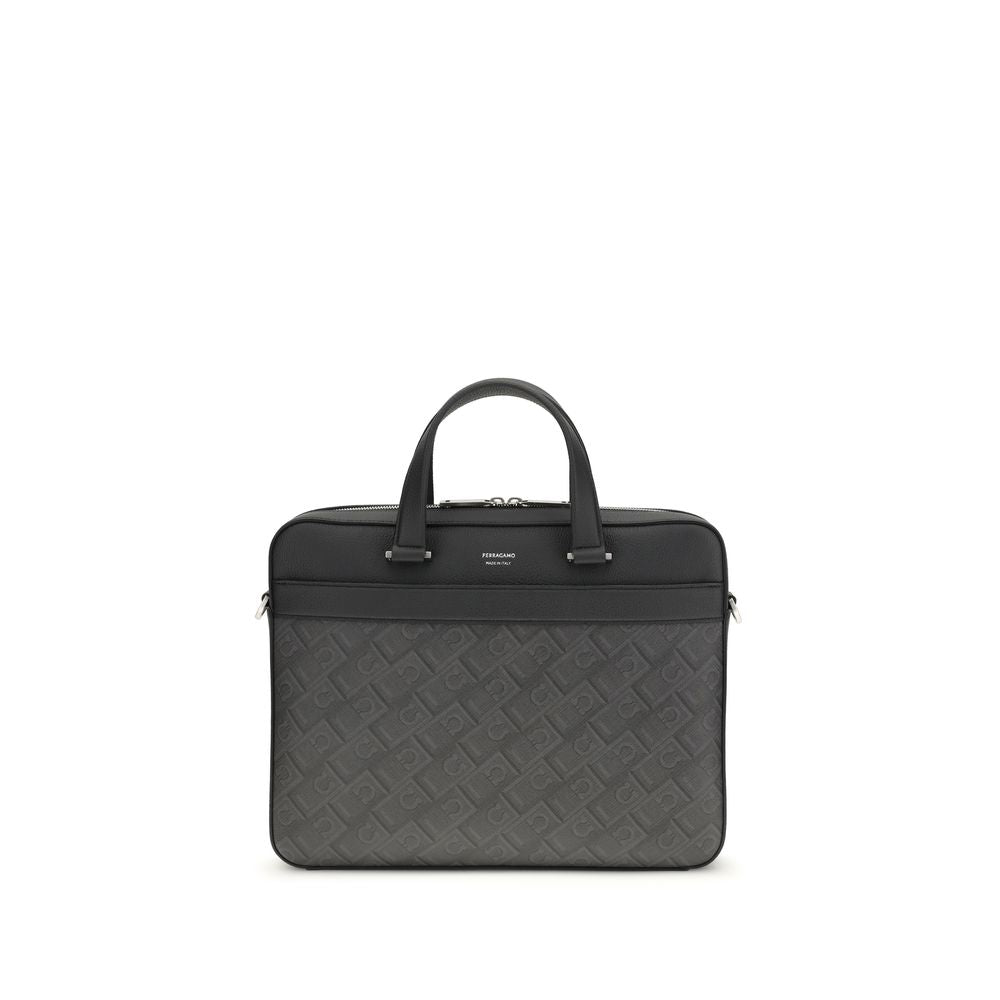 Monogram Work Bag In Hammered Calfskin