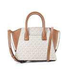 Beige Canvas Avril Handbag