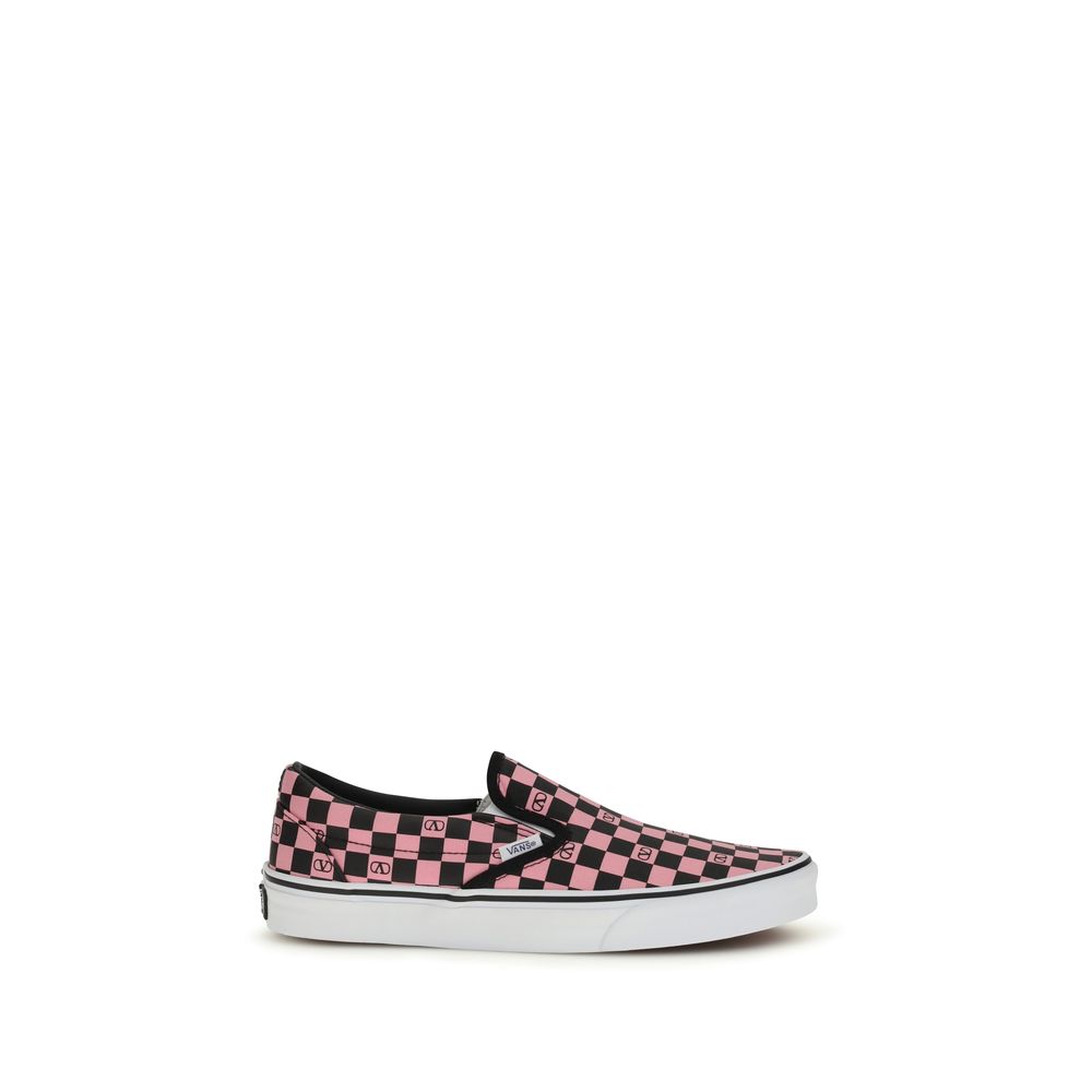 Orchid Cotton Slip-On Sneakers