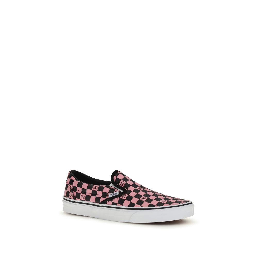 Orchid Cotton Slip-On Sneakers