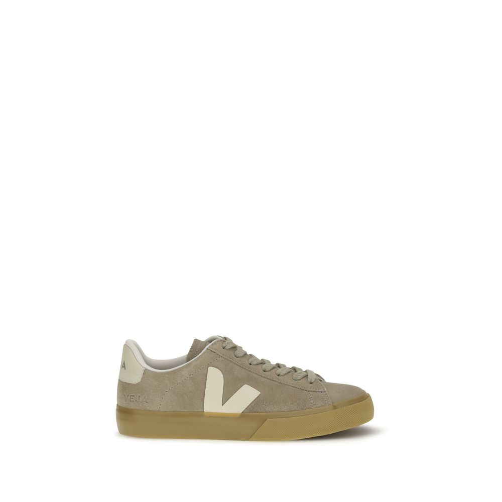 Beige Calf Leather Campo Sneakers