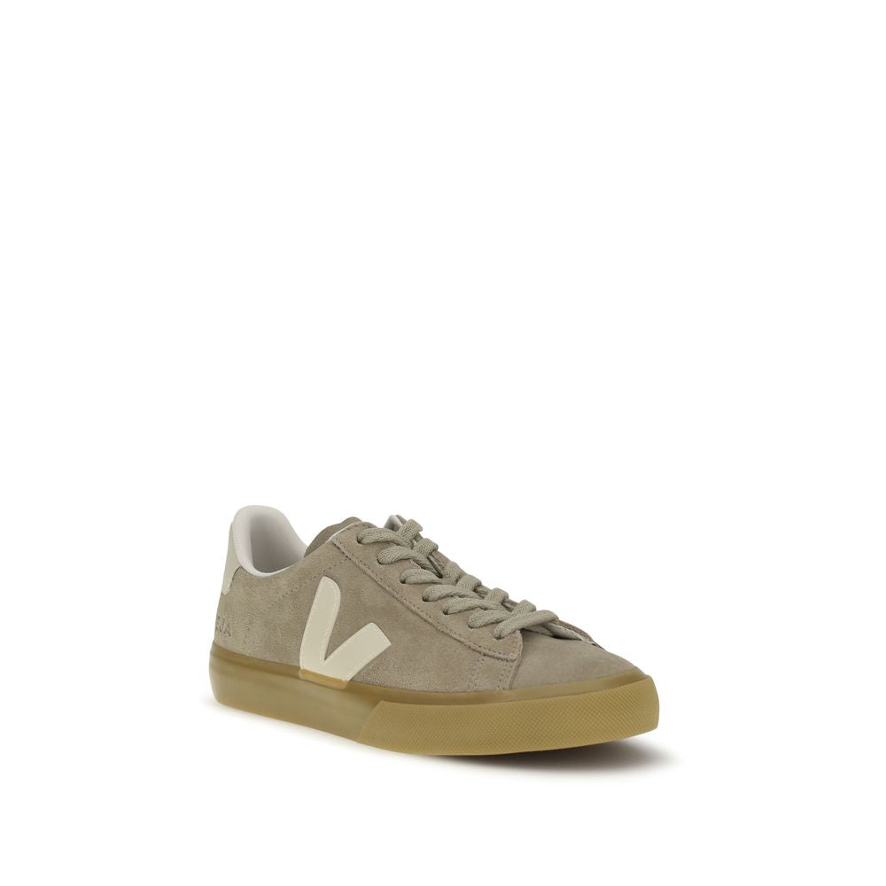 Beige Calf Leather Campo Sneakers