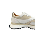 White Leather Platform Sneakers