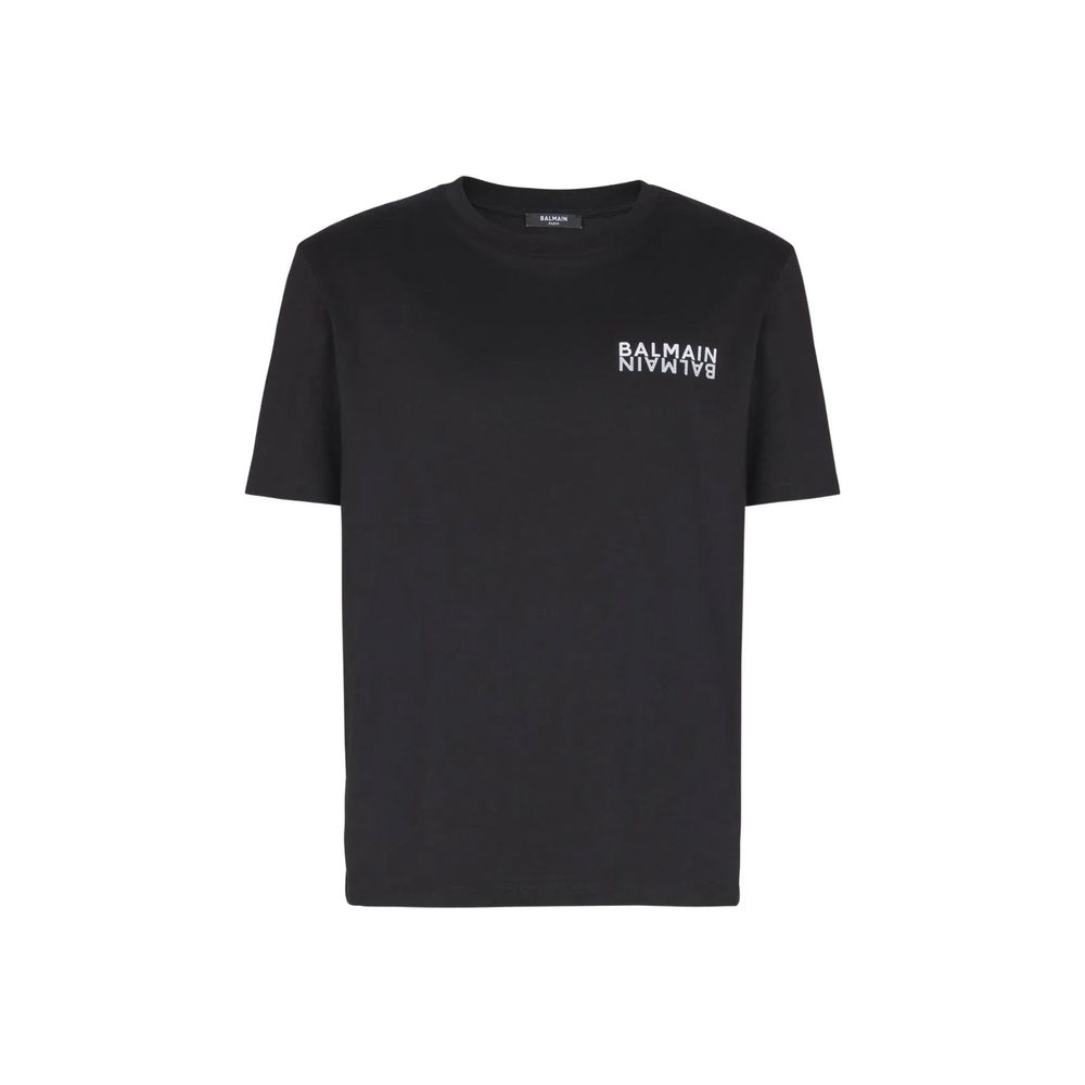 Black Cotton Logo T-Shirt