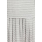 Gray Cotton Regular Fit Polo Dress